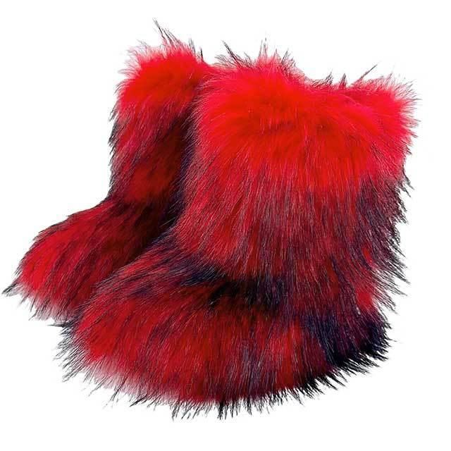 Fluffy Fuzzy Snow Boots