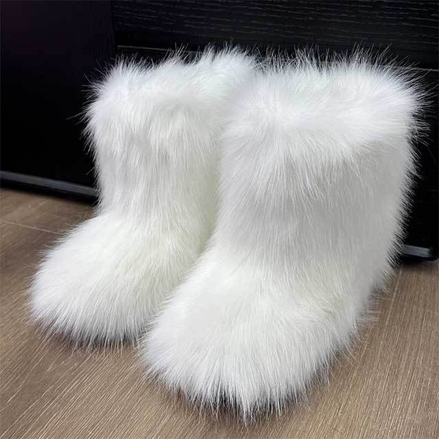 Fluffy Fuzzy Snow Boots
