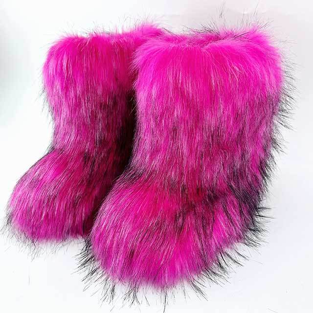 Fluffy Fuzzy Snow Boots