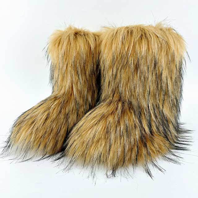 Fluffy Fuzzy Snow Boots