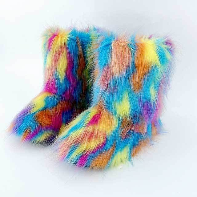 Fluffy Fuzzy Snow Boots