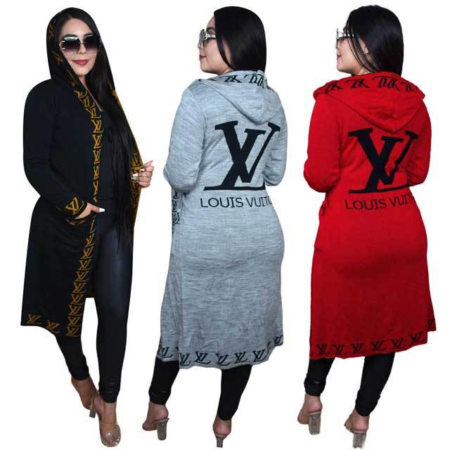 Knit Hooded Cardigan Coat