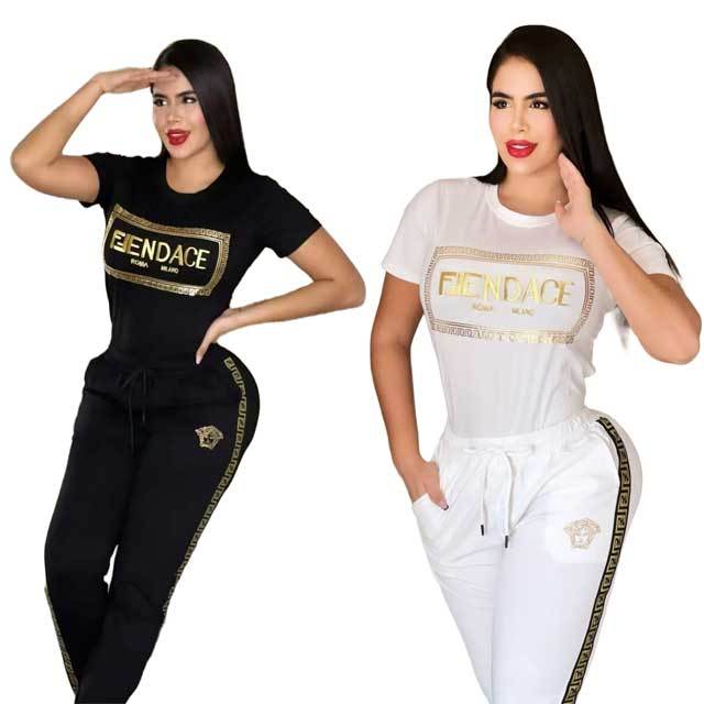 Short Sleeve Casual Jogging Suit