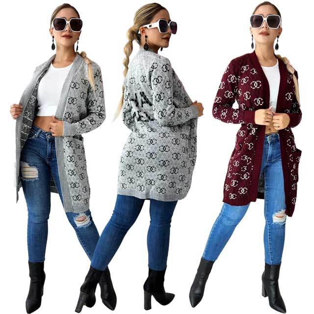 Fashion Design Knit Cardigan Coat