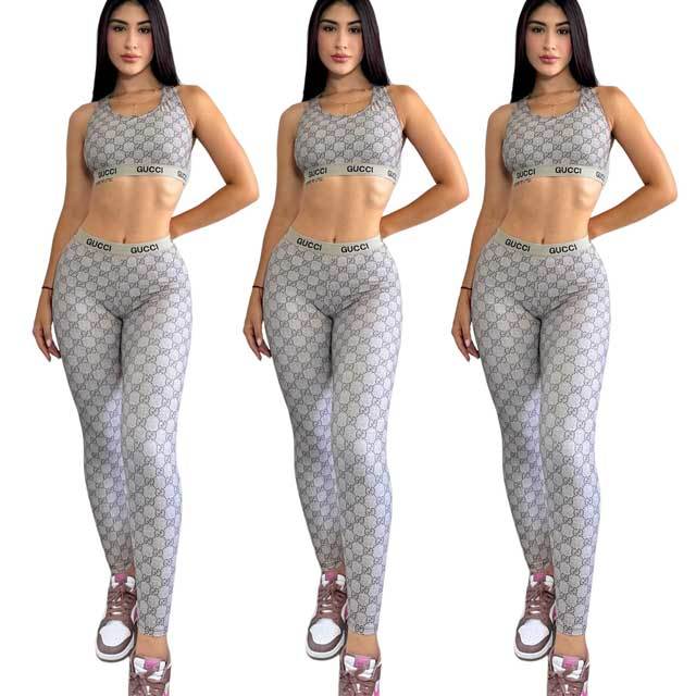 Printed Tank Top Skinny Jogging Suit