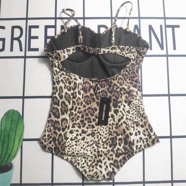 Leopard Print Cami Fashion One Piece Swimsuit
