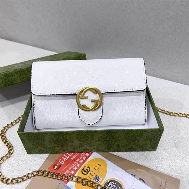 Chained Leather Fashion Messenger Bag
