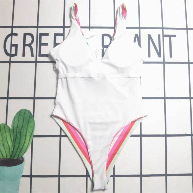 Printed Fashion Sleeveless One Piece Swimsuit