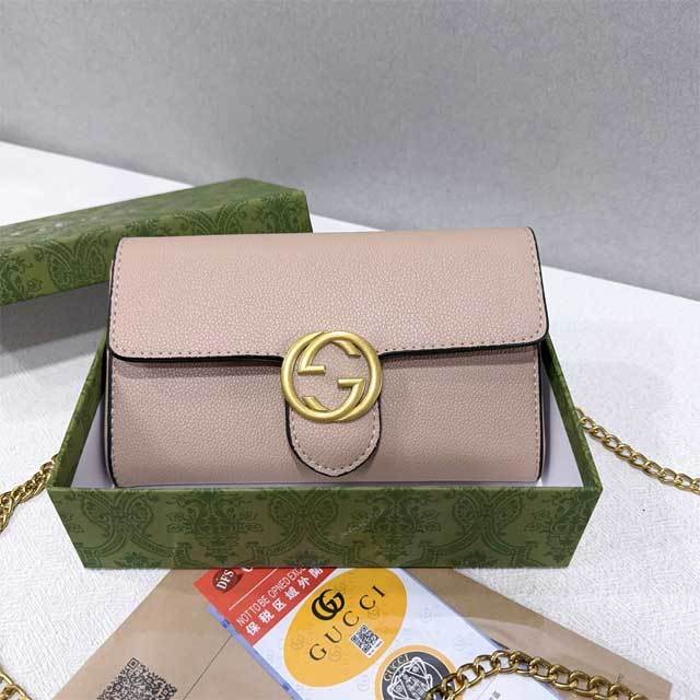Chained Leather Fashion Messenger Bag