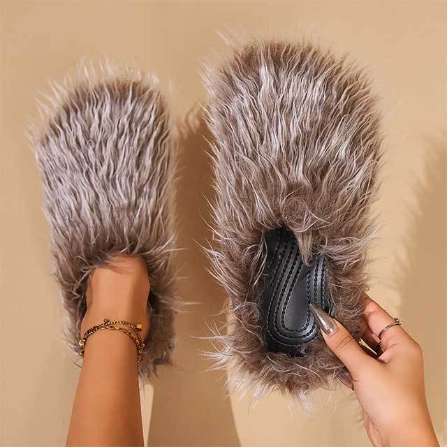 Fuzzy Plush Fur Slippers