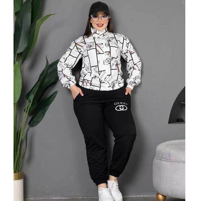 Printed Fashion Casual Tracksuit Set