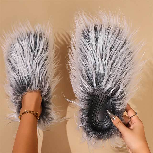 Fuzzy Plush Fur Slippers