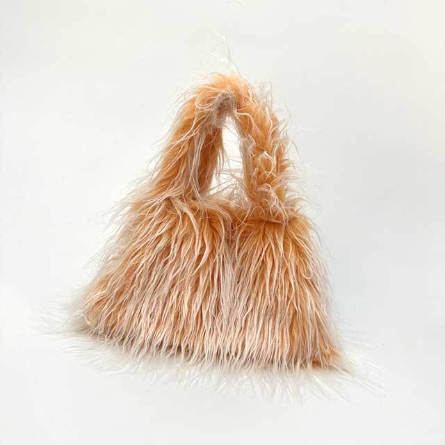 Faux Wool Tote Bag