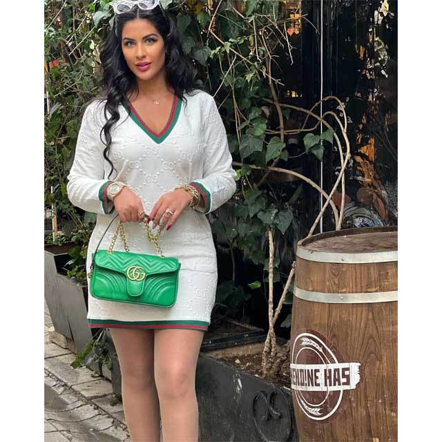 Knit Jacquard Sweater Dress