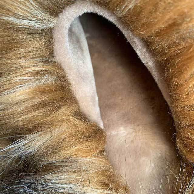 Faux Fur Flat Slippers
