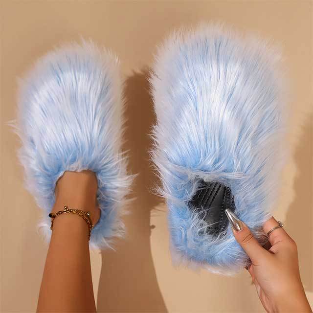 Fuzzy Plush Fur Slippers