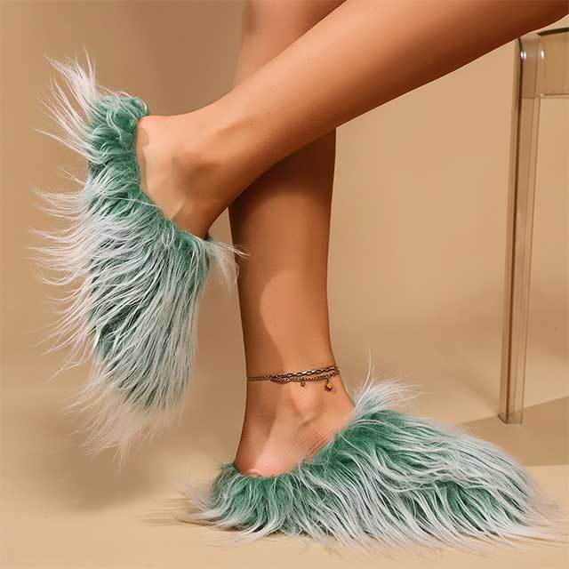 Fuzzy Plush Fur Slippers