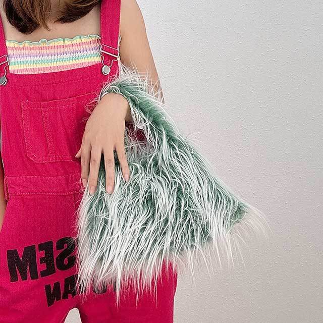Faux Wool Tote Bag