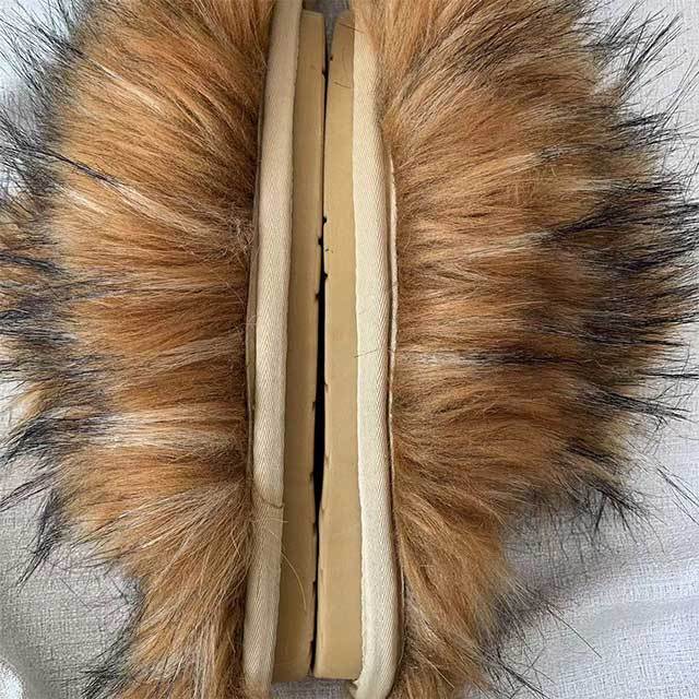 Faux Fur Flat Slippers