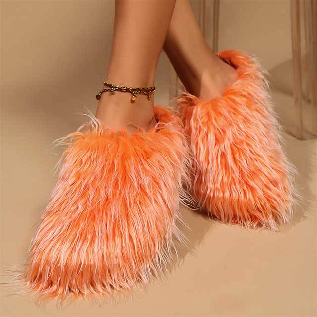 Fuzzy Plush Fur Slippers
