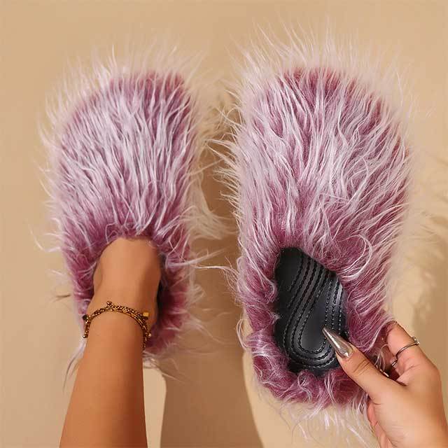 Fuzzy Plush Fur Slippers