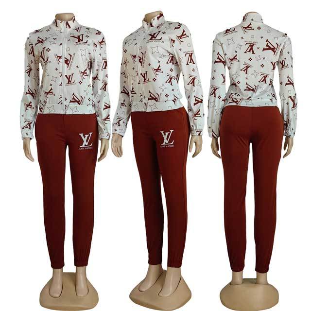 Printed Fashion Casual Tracksuit Set