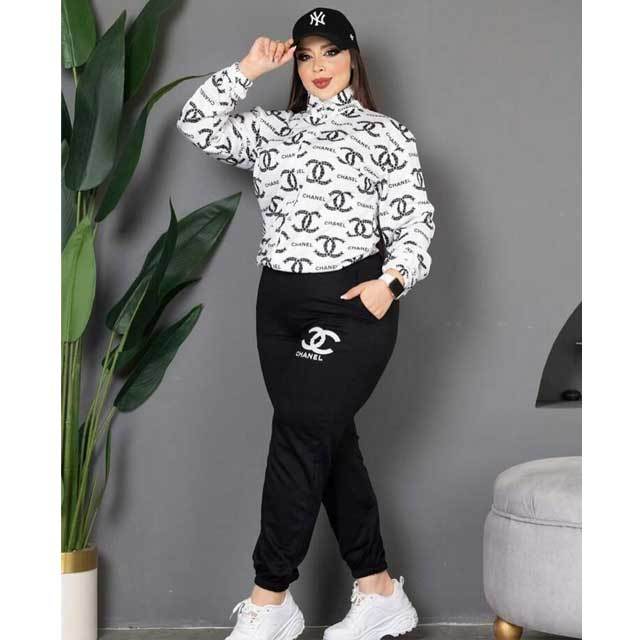 Printed Fashion Casual Tracksuit Set