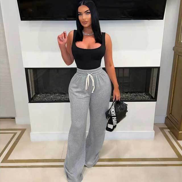 Basic Drawstring Casual Jogging Pant