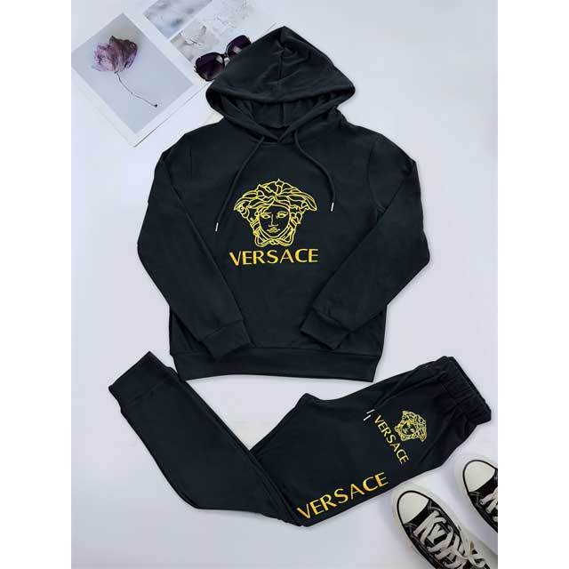 Embroidery Hoodie Top Fall Tracksuit Set