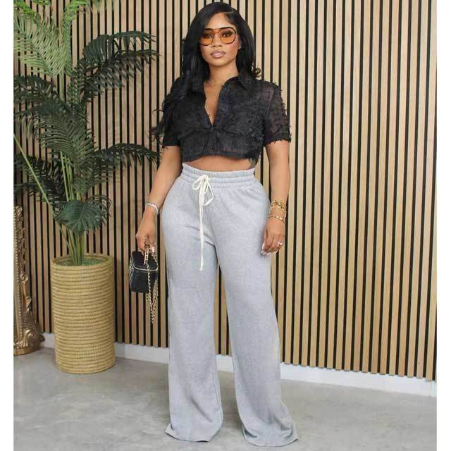Basic Drawstring Casual Jogging Pant