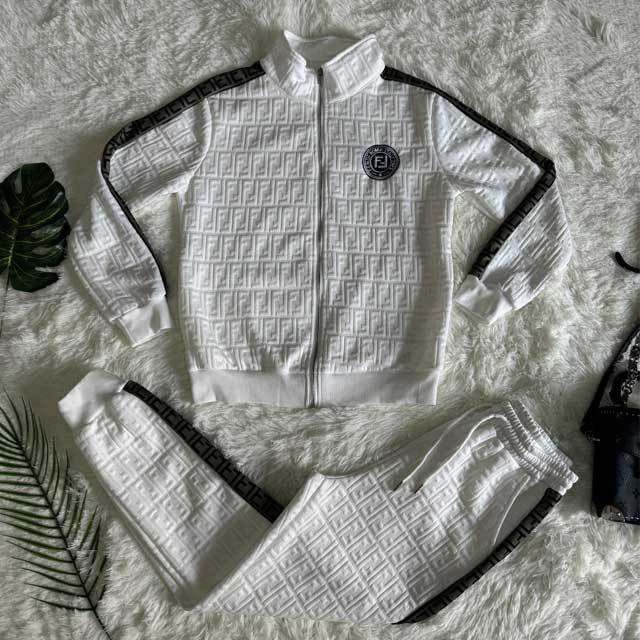 Fashion Embroidery Embossing Fall Tracksuit Set