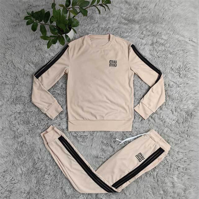 Embroidery Long Sleeve Fall Jogging Suit