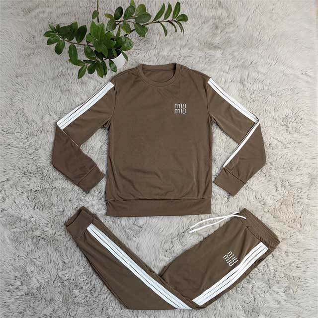 Embroidery Long Sleeve Fall Jogging Suit
