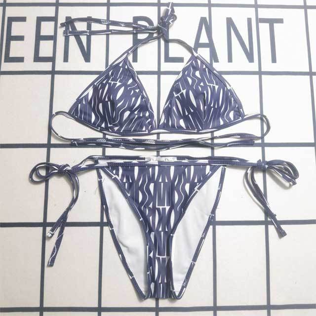 Printed Strappy Sexy Bikini Set