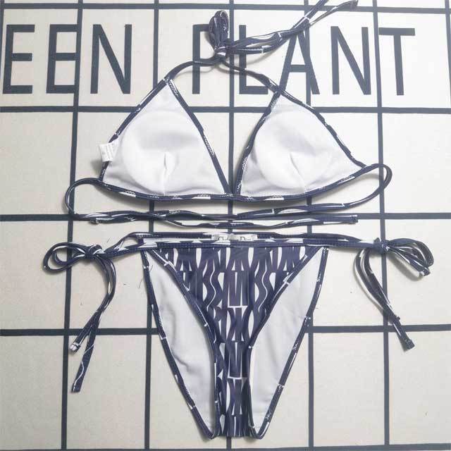 Printed Strappy Sexy Bikini Set