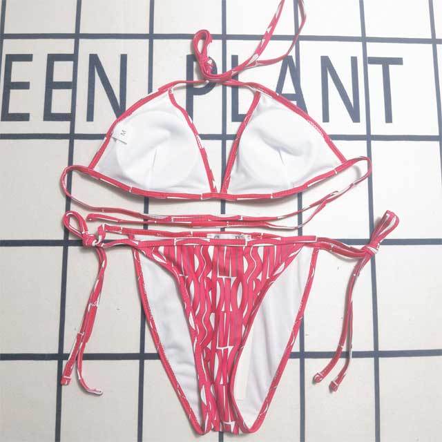 Printed Strappy Sexy Bikini Set