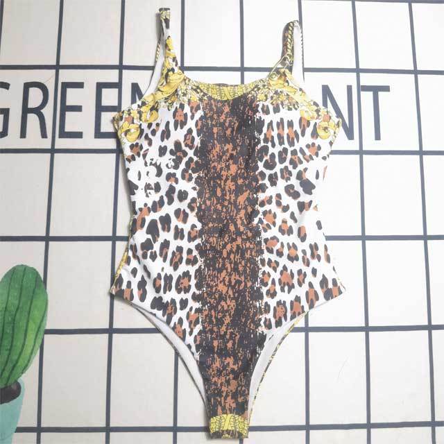 Printed Backless Sexy One Piece