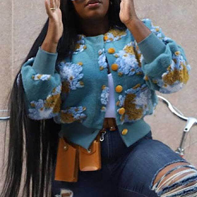 Stylish Casual Jacquard Jacket