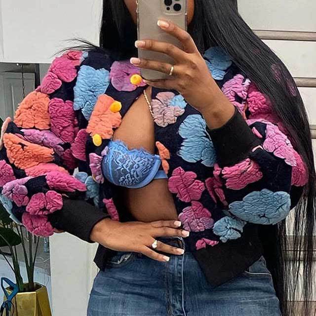 Stylish Casual Jacquard Jacket