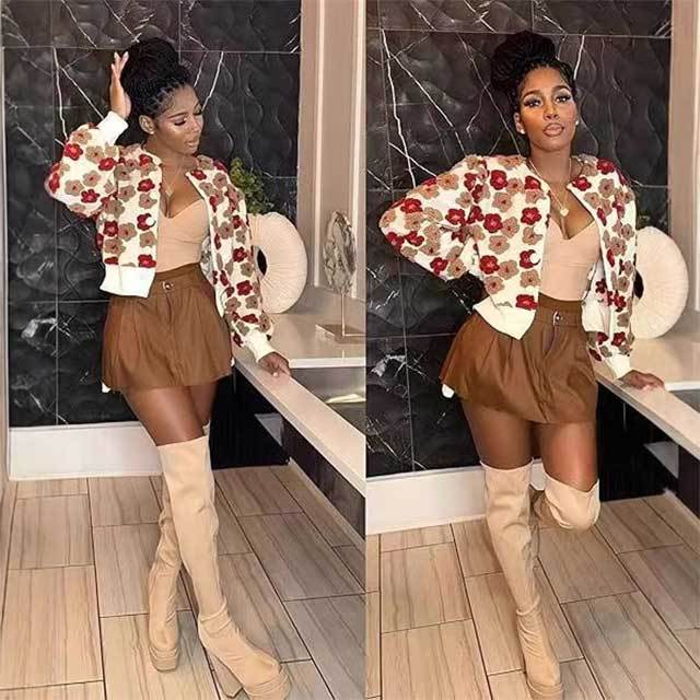 Stylish Casual Jacquard Jacket