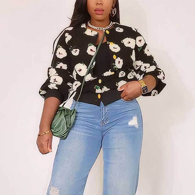 Stylish Casual Jacquard Jacket