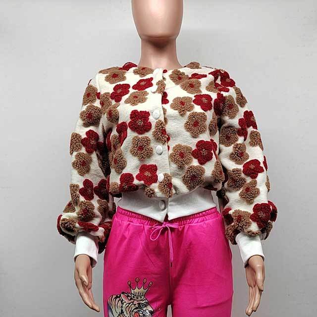 Stylish Casual Jacquard Jacket