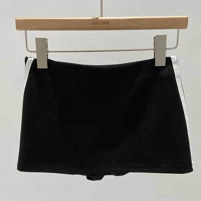 Lazy Girl Casual Skirt Set (top+skirt+hair clips)