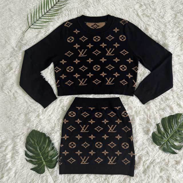 Knit Fashion Sweater Skirt Set