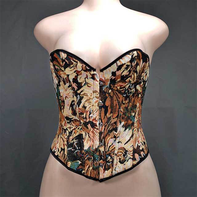 Painting Style Tube Top Corset