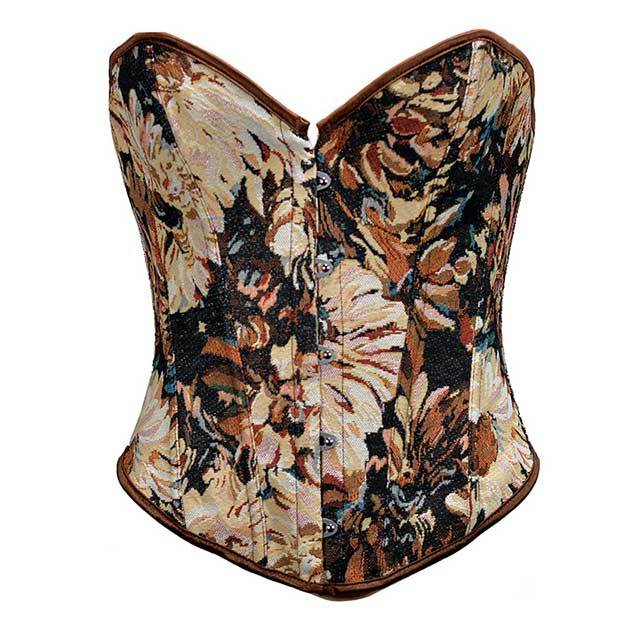 Painting Style Tube Top Corset