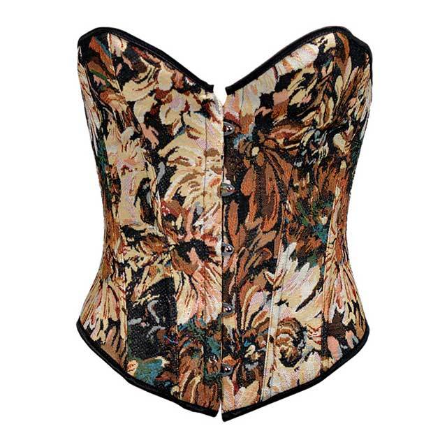 Painting Style Tube Top Corset