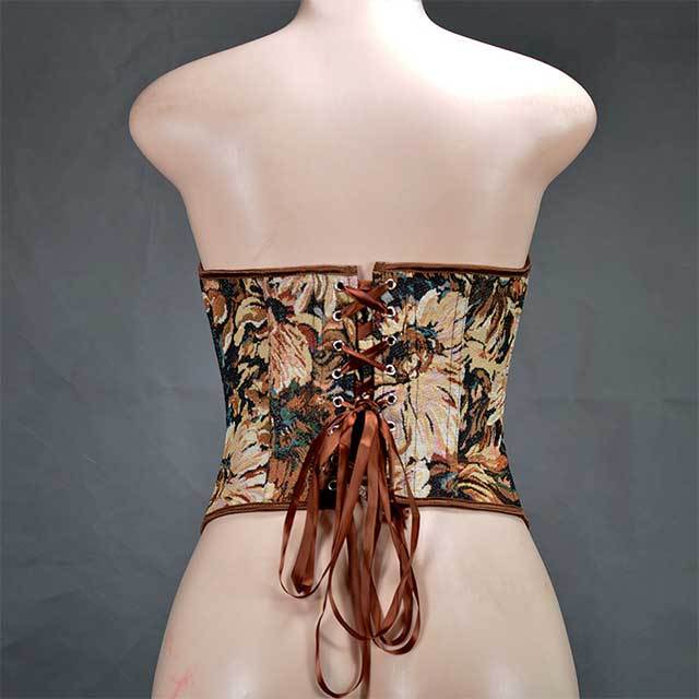 Painting Style Tube Top Corset