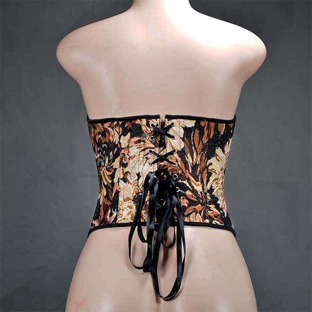 Painting Style Tube Top Corset