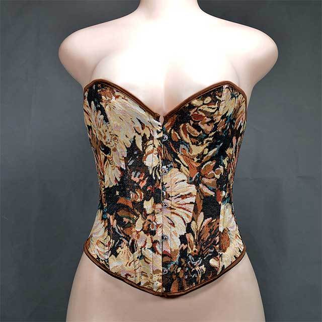 Painting Style Tube Top Corset